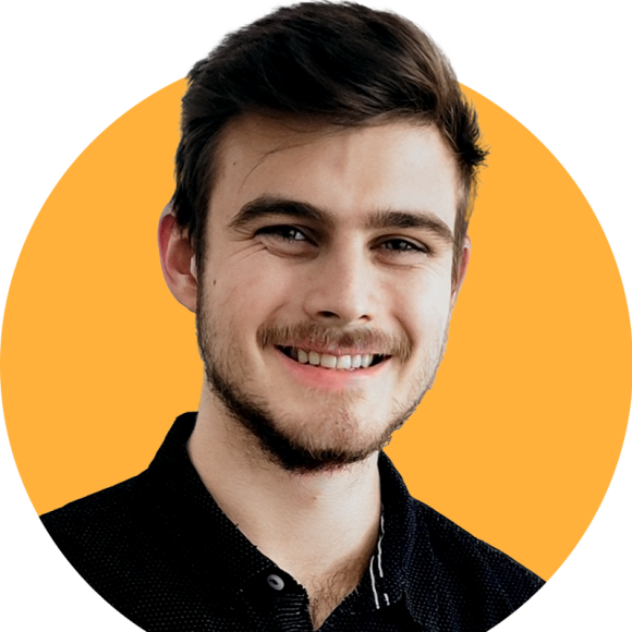 Bild von Siegfried Stumpfer auf gelbem Hintergrund